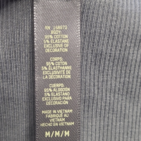 SKIMS Cotton Rib Tank Top Shirt Blue Medium NWOT - Picture 4 of 5